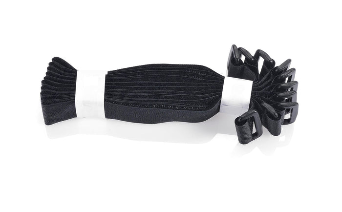 Velcro VELSTRAP 300mm x 25mm, Reusable Self-Engaging High Strength Strap, Black CDVEL22002