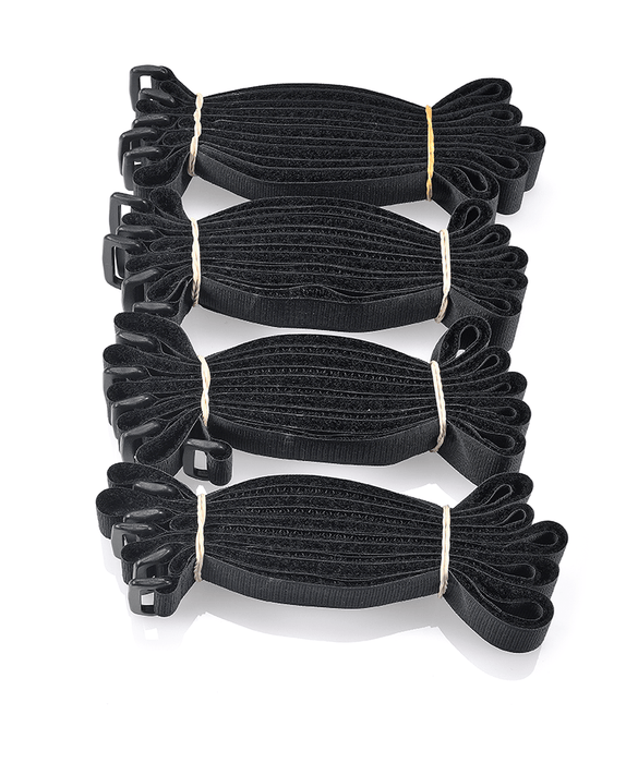 Velcro VELSTRAP 600mm x 25mm, Reusable Self-Engaging High Strength Strap, Easy Cable Management, Black CDVEL22202