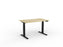 Velocity Electric 3-Column Individual Desk, Black Frame, 1200mm x 700mm (Choice of Worktop Colours) Atlantic Oak