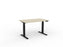 Velocity Electric 3-Column Individual Desk, Black Frame, 1200mm x 700mm (Choice of Worktop Colours) Nordic Maple