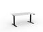 Velocity Electric 3-Column Individual Desk, Black Frame, 1500mm x 800mm (Choice of Worktop Colours) White