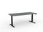 Velocity Electric 3-Column Individual Desk, Black Frame, 1800mm x 800mm (Choice of Worktop Colours) Silver