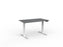Velocity Electric 3-Column Individual Desk, White Frame, 1200mm x 700mm (Choice of Worktop Colours) Silver KG_VE3SSD127W_S