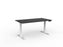 Velocity Electric 3-Column Individual Desk, White Frame, 1500mm x 800mm (Choice of Worktop Colours) Black KG_VE3SSD158B_BL