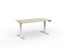 Velocity Electric 3-Column Individual Desk, White Frame, 1500mm x 800mm (Choice of Worktop Colours) Nordic Maple KG_VE3SSD158B_NM