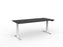 Velocity Electric 3-Column Individual Desk, White Frame, 1800mm x 800mm (Choice of Worktop Colours) Black KG_VE3SSD188W_BL