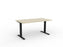 Velocity Fixed Individual Desk, Black Frame, 1500mm x 800mm (Choice of Worktop Colours) Nordic Maple