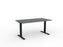 Velocity Fixed Individual Desk, Black Frame, 1500mm x 800mm (Choice of Worktop Colours) Silver KG_VFSSD158B_S