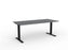 Velocity Fixed Individual Desk, Black Frame, 1800mm x 800mm (Choice of Worktop Colours) Silver