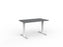 Velocity Fixed Individual Desk, White Frame, 1200mm x 700mm (Choice of Worktop Colours) Silver KG_VFSSD127W_S