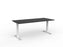 Velocity Fixed Individual Desk, White Frame, 1800mm x 800mm (Choice of Worktop Colours) Black KG_VFSSD188W_BL