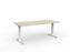 Velocity Fixed Individual Desk, White Frame, 1800mm x 800mm (Choice of Worktop Colours) Nordic Maple KG_VFSSD188W_NM