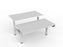 Knight's Velocity Electric 3-Column Shared Desk, White Frame, 1500mm x 800mm