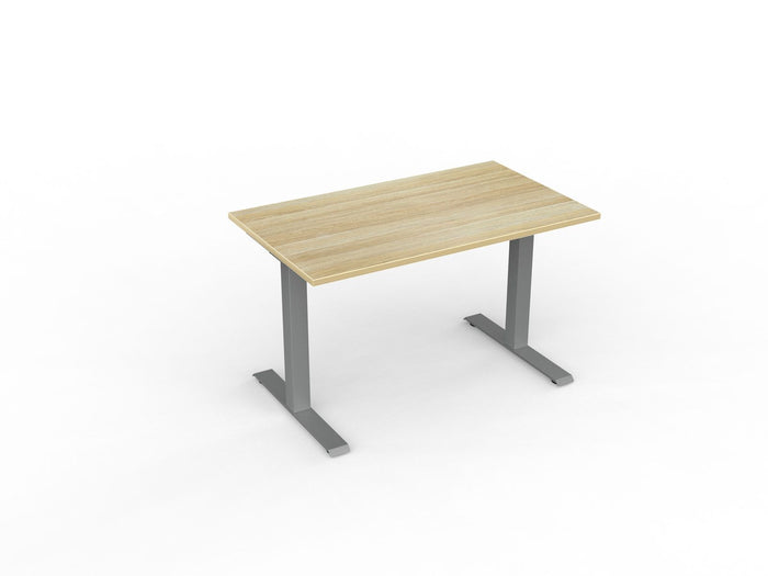 Knight's Velocity Fixed Individual Desk, Silver Frame, 1200mm x 700mm
