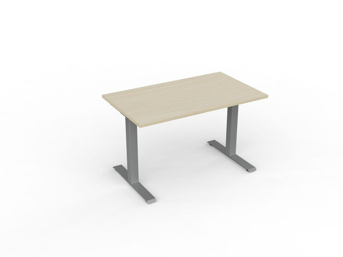 Knight's Velocity Fixed Individual Desk, Silver Frame, 1200mm x 700mm