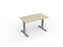 Knight's Velocity Fixed Individual Desk, Silver Frame, 1200mm x 700mm