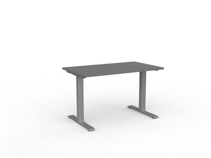 Knight's Velocity Fixed Individual Desk, Silver Frame, 1200mm x 700mm