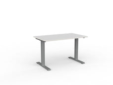Knight's Velocity Fixed Individual Desk, Silver Frame, 1200mm x 700mm