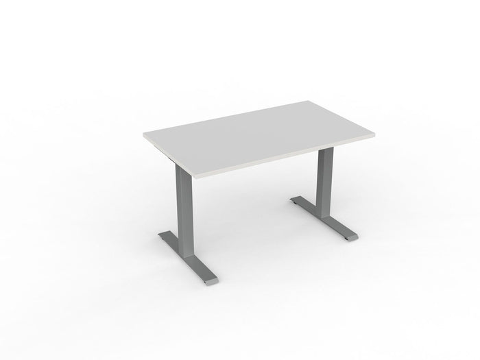 Knight's Velocity Fixed Individual Desk, Silver Frame, 1200mm x 700mm