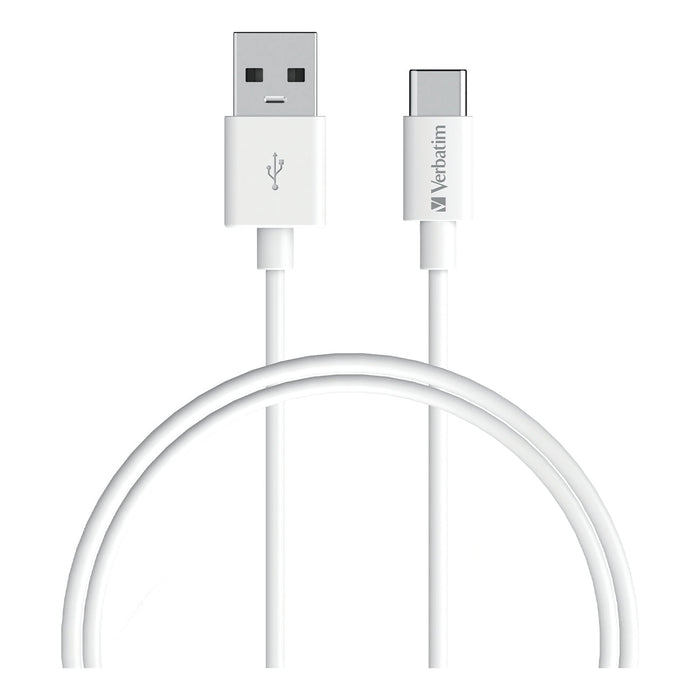 Verbatim 1 Metre Charge & Sync USB-C Cable, White AO66584