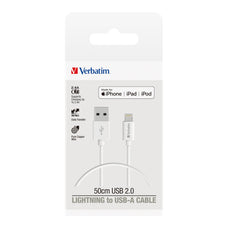 Verbatim 50cm Lightning Cable, White AO66580
