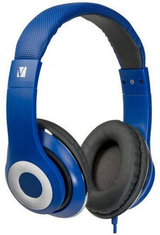 Verbatim Classic Stereo Headphones with Microphone - Blue DVIP726