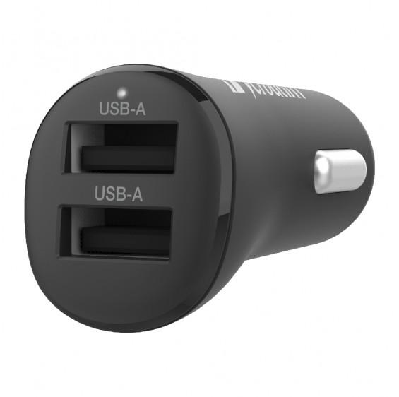 Verbatim Essentials Car Charger Dual Port 3.4A - Black CX66599