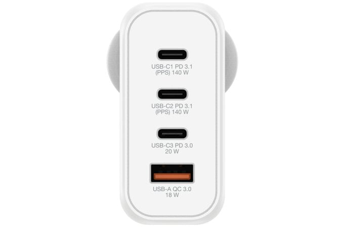 Verbatim GaN Charger 4 Port 140W USB A/C AO67035