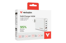 Verbatim GaN Charger 4 Port 140W USB A/C AO67035