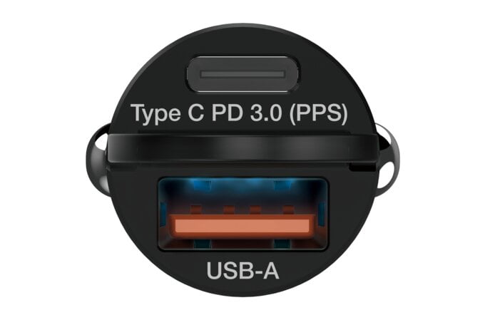 Verbatim Mini Car Charger 33W 2 Ports PD & QC 3.0 AO66681