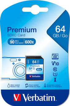 Verbatim Premium SDXC Card 64GB (CLASS 10 UHS-I) AO44024