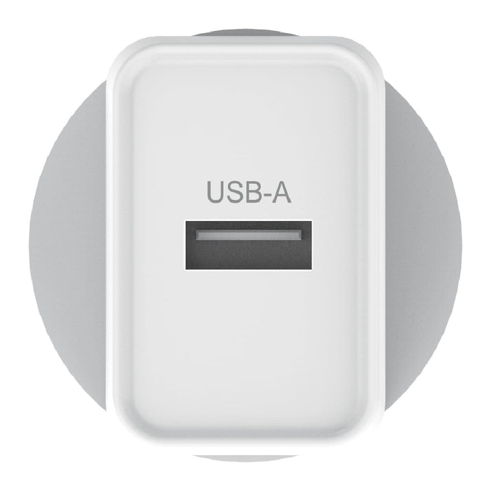 Verbatim Single USB Port Charger 2.4A, White AO66590