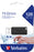 Verbatim Store'n'Go Pinstripe USB Flash Drive, 128GB, Black AO49071