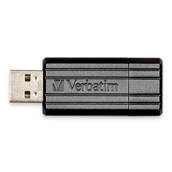 Verbatim Store'n'Go Pinstripe USB Flash Drive 128GB, Black AO49071
