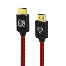Vertux 1.5m HDMI Ultra HD Gaming Audio Video Cable, Supports up to 8K, Gold Plated Connectors, Red CDVERTULINK-150.RE