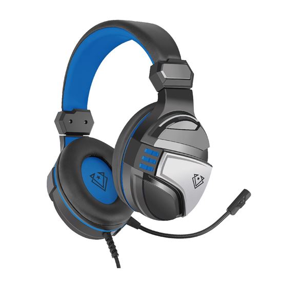 Vertux Gaming Amplified Stereo, Wired Over Ear Headset, Unidirectional Microphone & Inline Controller, Blue CDMALAGA.BL