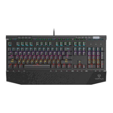Vertux Hyper Action Mechanical Gaming Keyboard, LED Backlight, Black Mechanical Keys, Black CDTUNGSTEN