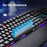 Vertux Pro Gamer Mechanical Gaming  Keyboard with RGB LED Backlight, Blue Mechanical Keys CDTOUCAN.BLK