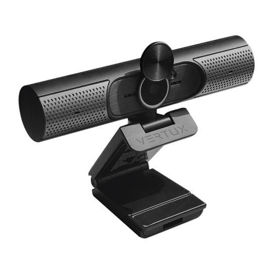 Vertux UHD 12MP Webcam with Microphone & AutoFocus, 170 Degree Wide Angle, Built-in Speaker, Privacy Cover CDVERTUCAM-4K.BLK