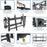 Video Wall Mount - For 45 to 70 Displays - Anti-Theft Design - Heavy Duty Steel - Display Wall Mount - VESA Wall Mount - Pop-Out Design - Video Wall Mounting System - VESA Mount IM3749173