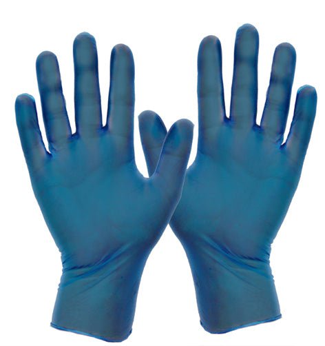 Vinyl Metal Detectable Disposable Gloves, Box of 100