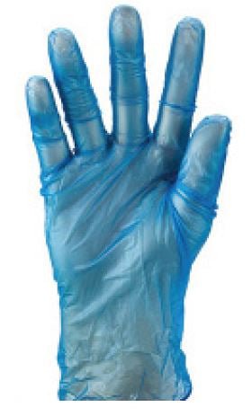 Vinyl Powder Free Blue Gloves 5.0g x 1000's - Large MPH29168
