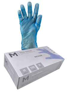 Vinyl Powder Free Blue Gloves 5.0g x 1000's - Medium MPH29167