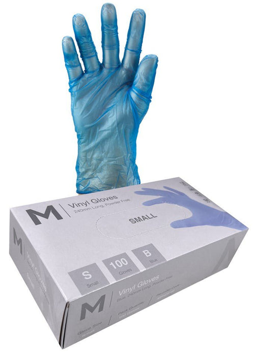 Vinyl Powder Free Blue Gloves 5.0g x 1000's - Small MPH29166