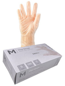 Vinyl Powder Free Clear Gloves 5.0g x 1000's - Small MPH29142