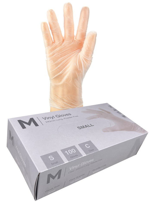 Vinyl Powder Free Clear Gloves 5.0g x 1000's - Small MPH29142