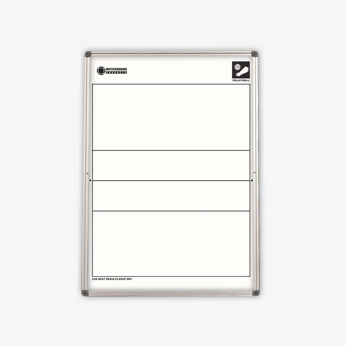 Volleyball Coaching Acrylic Printed Whiteboard plus Acrylic Lacquer Steel Whiteboard 600 x 900mm (Double Sided) NBSBLGAVOL