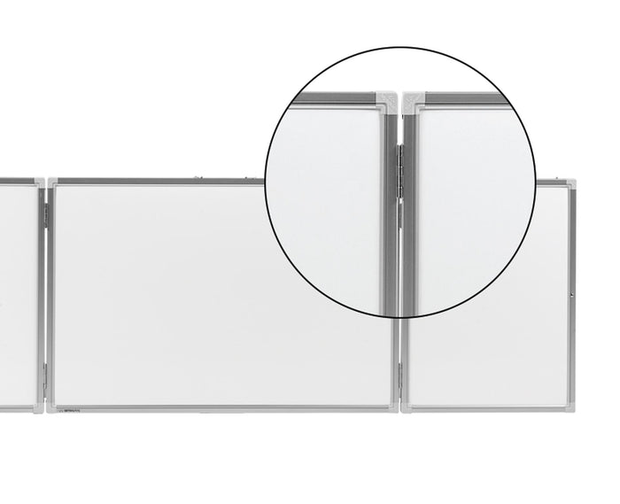 Wall Cabinet - Porcelain Whiteboard with Fabric Doors 900mm x 900mm BVDCCF0909