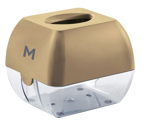Wall Mountable Cube Tissue Dispenser 90 Sheets Capacity - Gold MPH27446