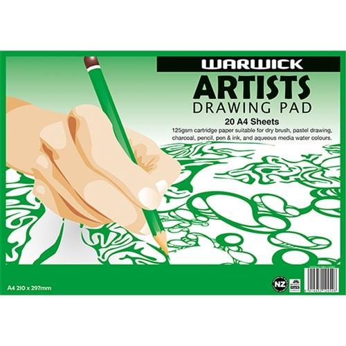 Warwick Artists Drawing Pad A4 CX112052